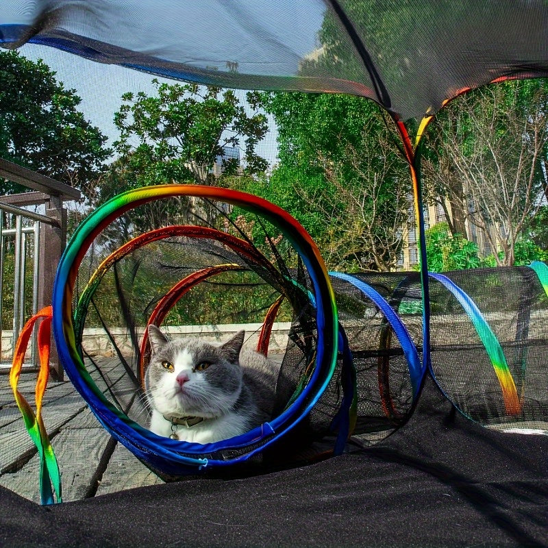 Tunnel Tent Playpen for Cats & Small Pets-2