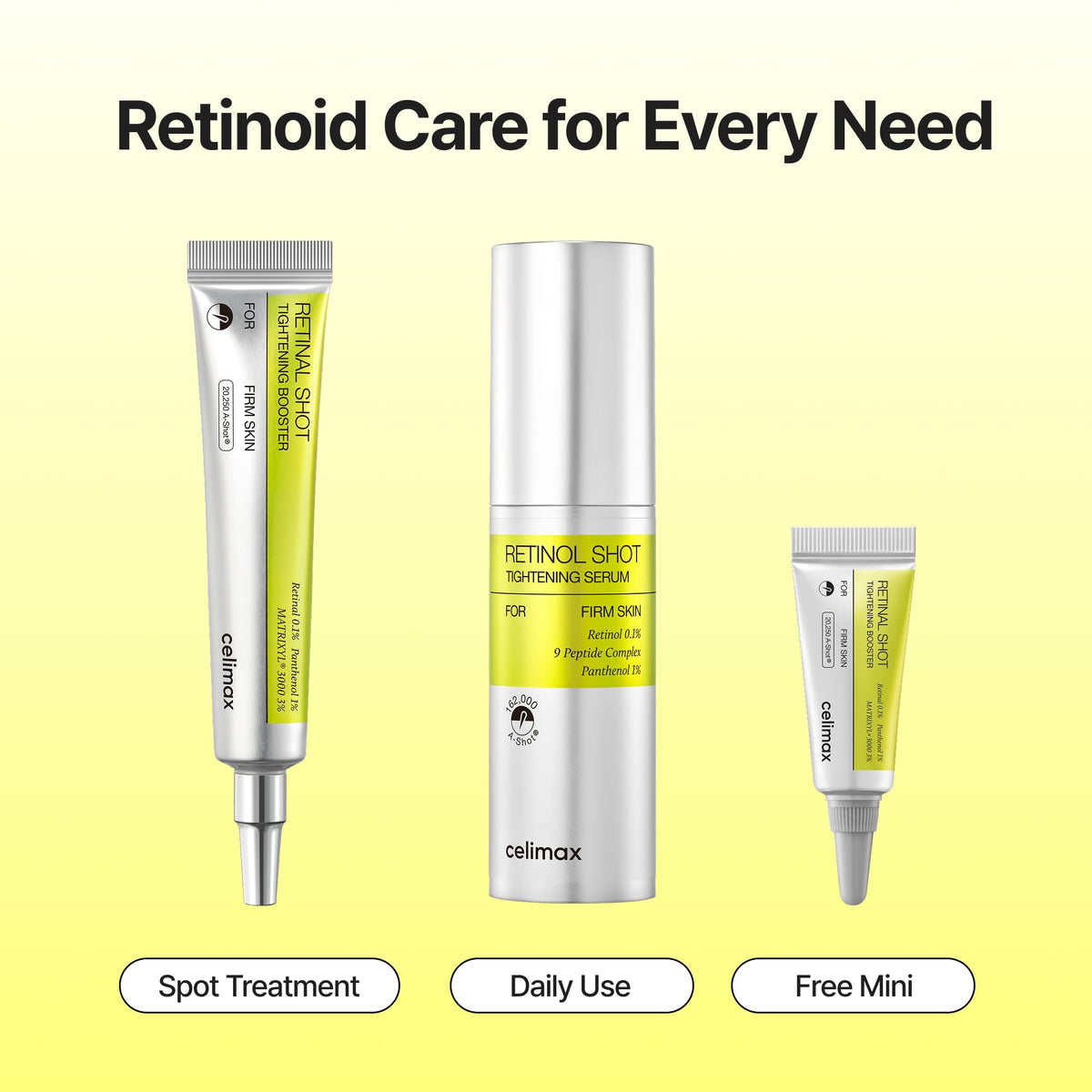 celimax The Vita A Retinal Shot Tightening Booster (Duo Set 0.51 fl.oz x 2) - Jansha Store