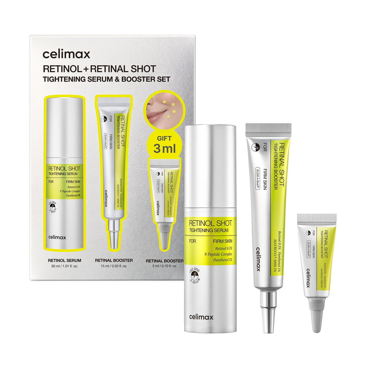 celimax The Vita A Retinal Shot Tightening Booster (Duo Set 0.51 fl.oz x 2) - Jansha Store