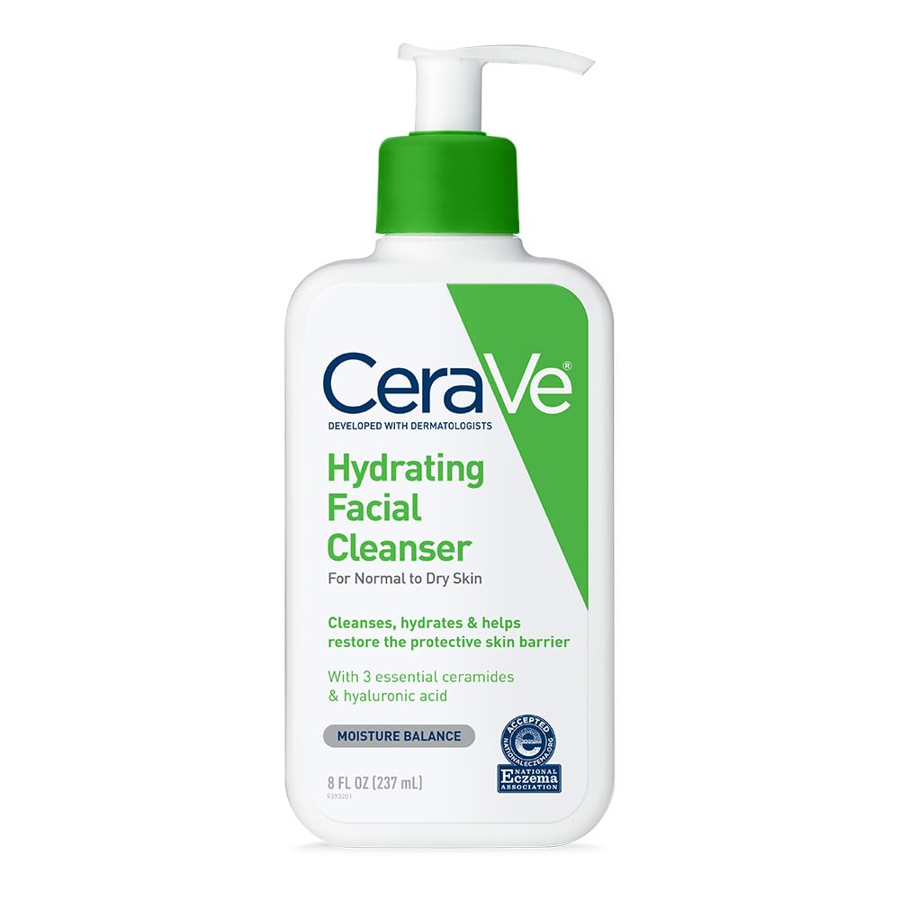 CeraVe Hydrating Cleanser with Hyaluronic Acid, Gentle Face Cleanser,16oz - Jansha Store