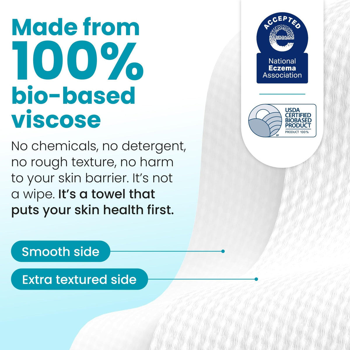 Clean Skin Club Clean Towels XL® Original 50 Ct + Healthy Aging 10ct Travel Pack Duo, 100% USDA Biobased Disposable Face Towels, Makeup Remover Dry Wipes, Ultra Soft, Smooths Fine Lines & Wrinkles - Jansha Store