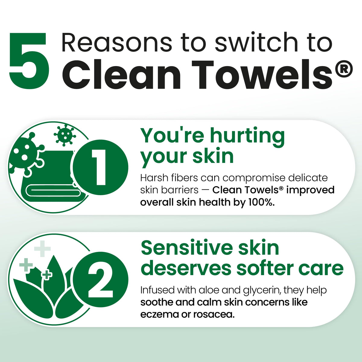 Clean Skin Club Clean Towels XL® Original 50 Ct + Healthy Aging 10ct Travel Pack Duo, 100% USDA Biobased Disposable Face Towels, Makeup Remover Dry Wipes, Ultra Soft, Smooths Fine Lines & Wrinkles - Jansha Store