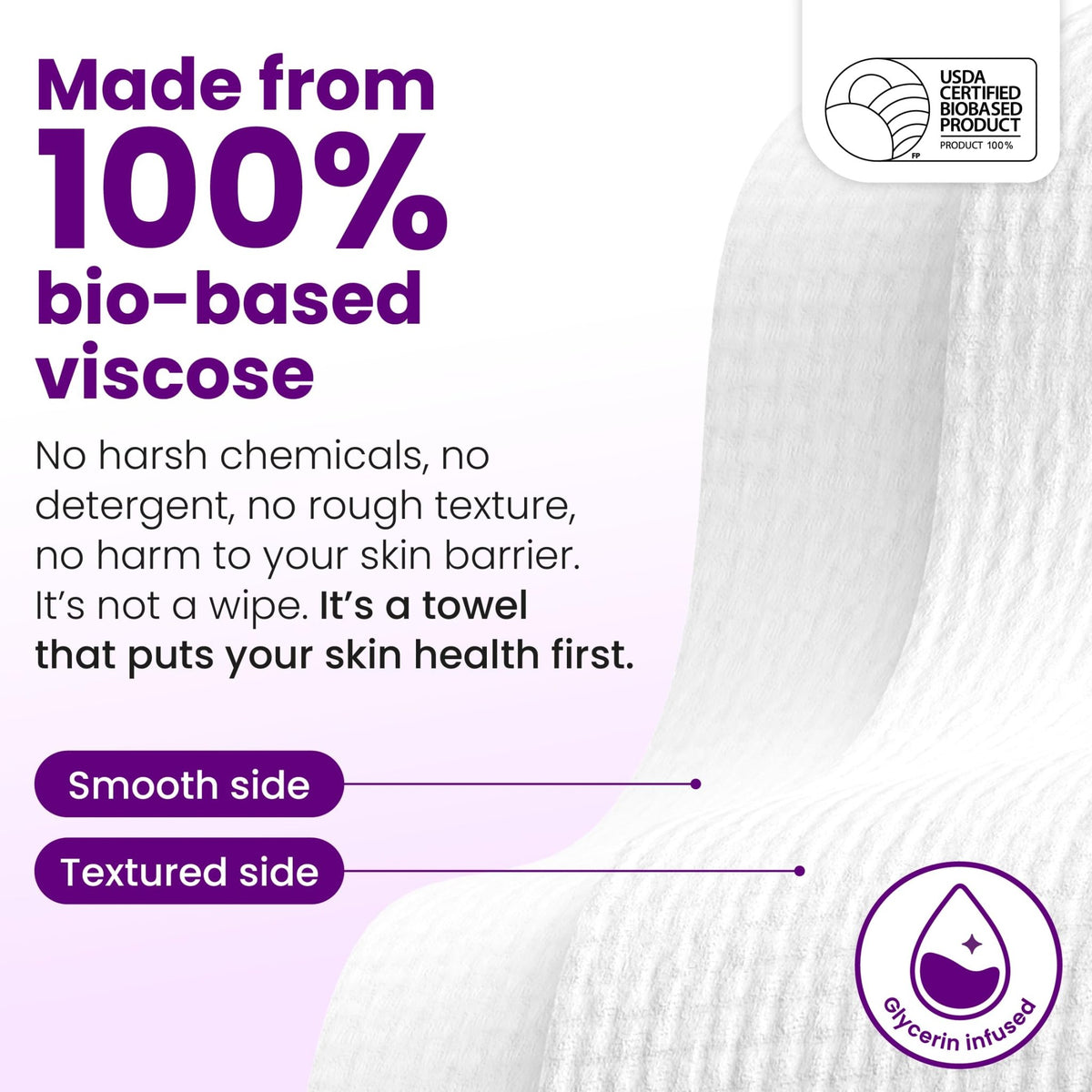Clean Skin Club Clean Towels XL® Original 50 Ct + Healthy Aging 10ct Travel Pack Duo, 100% USDA Biobased Disposable Face Towels, Makeup Remover Dry Wipes, Ultra Soft, Smooths Fine Lines & Wrinkles - Jansha Store