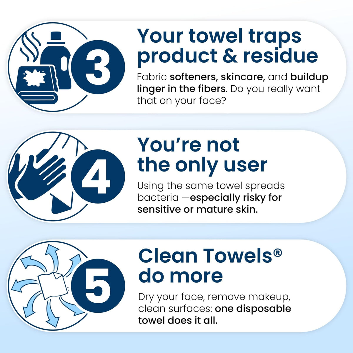 Clean Skin Club Clean Towels XL® Original 50 Ct + Healthy Aging 10ct Travel Pack Duo, 100% USDA Biobased Disposable Face Towels, Makeup Remover Dry Wipes, Ultra Soft, Smooths Fine Lines & Wrinkles - Jansha Store
