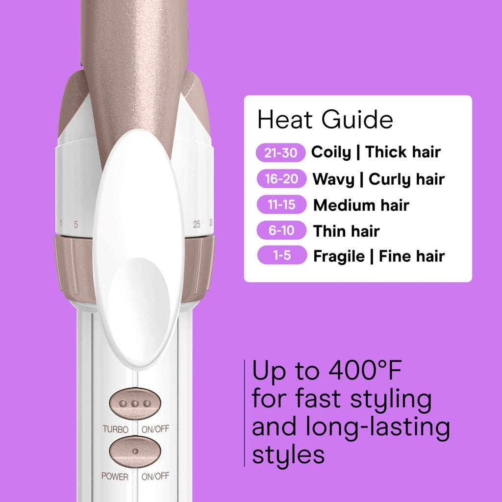 Conair Curling Iron, Double Ceramic, 1/2-in. Barrel, White/Rose Gold - Jansha Store