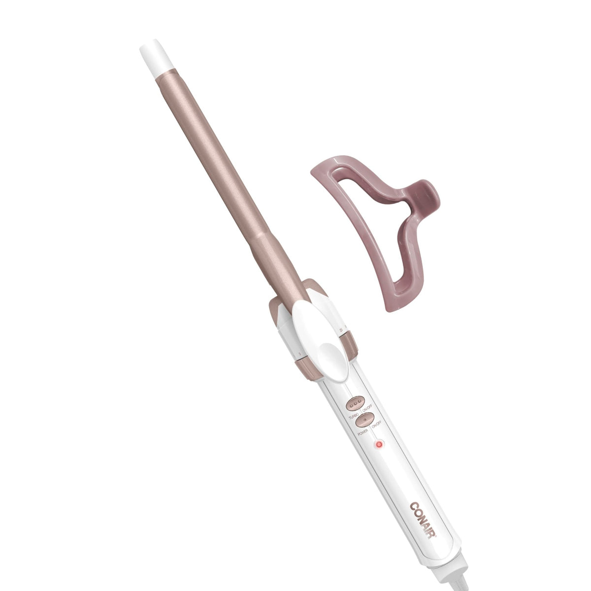 Conair Curling Iron, Double Ceramic, 1/2-in. Barrel, White/Rose Gold - Jansha Store