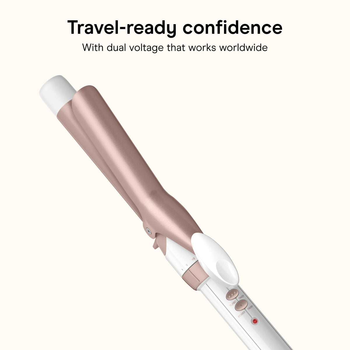 Conair Curling Iron, Double Ceramic, 1/2-in. Barrel, White/Rose Gold - Jansha Store