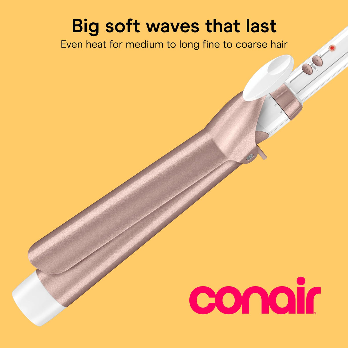 Conair Curling Iron, Double Ceramic, 1/2-in. Barrel, White/Rose Gold - Jansha Store