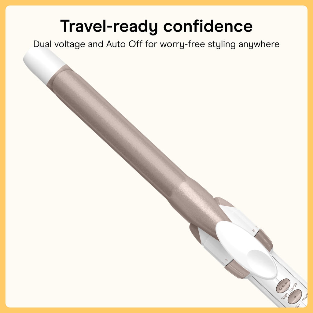 Conair Curling Iron, Double Ceramic, 1/2-in. Barrel, White/Rose Gold - Jansha Store