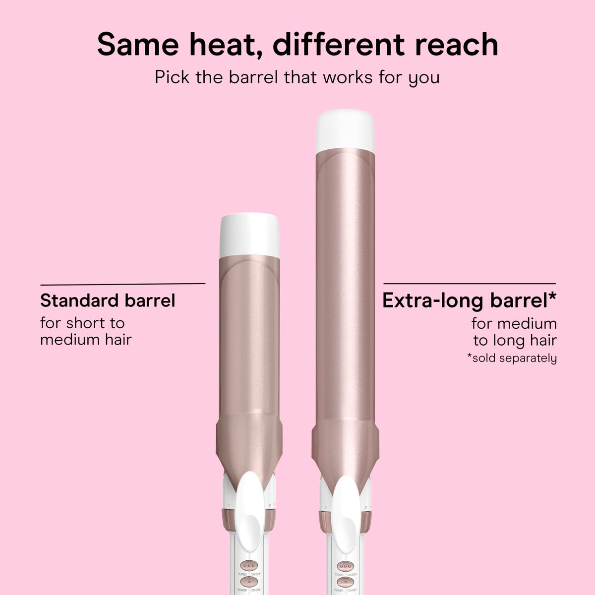 Conair Curling Iron, Double Ceramic, 1/2-in. Barrel, White/Rose Gold - Jansha Store