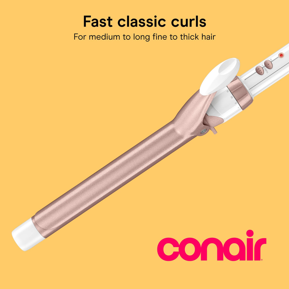Conair Curling Iron, Double Ceramic, 1/2-in. Barrel, White/Rose Gold - Jansha Store