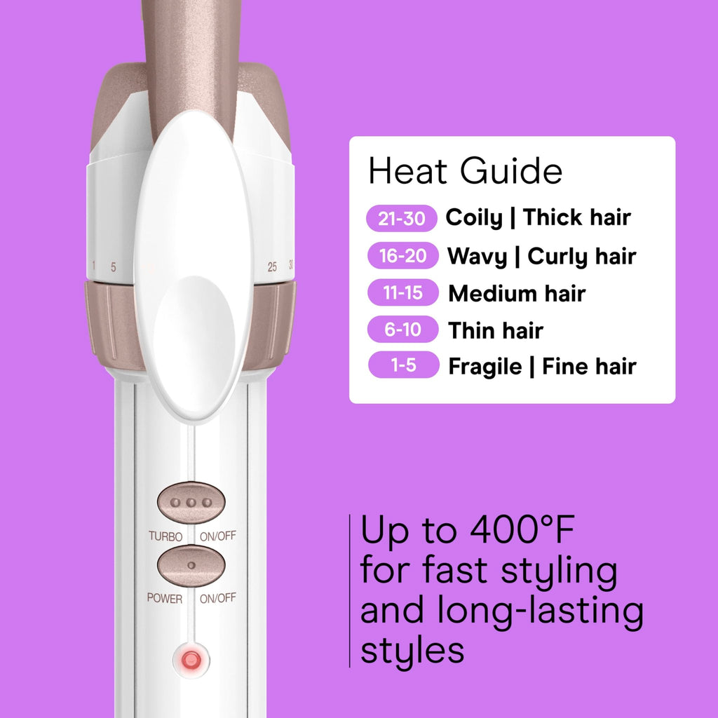 Conair Curling Iron, Double Ceramic, 1/2-in. Barrel, White/Rose Gold - Jansha Store