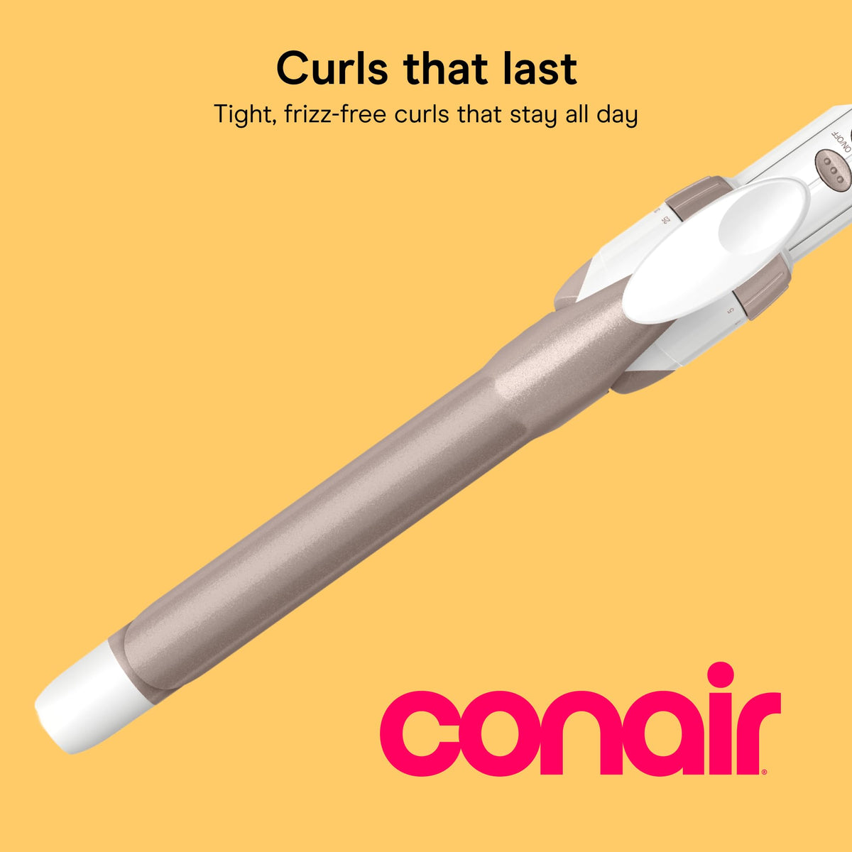 Conair Curling Iron, Double Ceramic, 1/2-in. Barrel, White/Rose Gold - Jansha Store