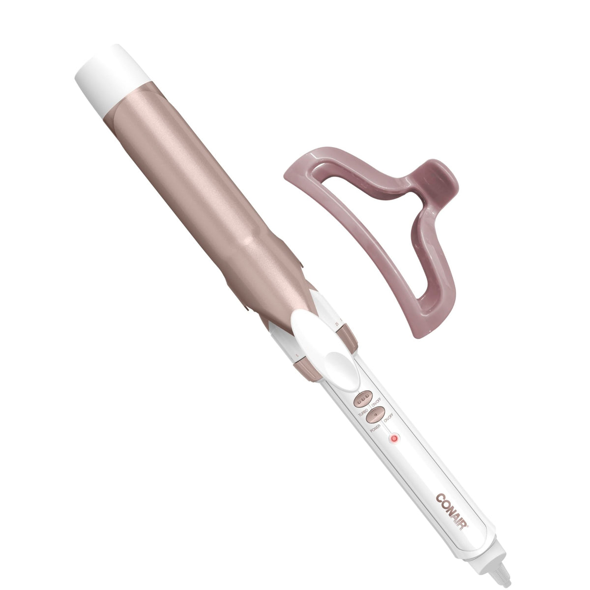 Conair Curling Iron, Double Ceramic, 1/2-in. Barrel, White/Rose Gold - Jansha Store