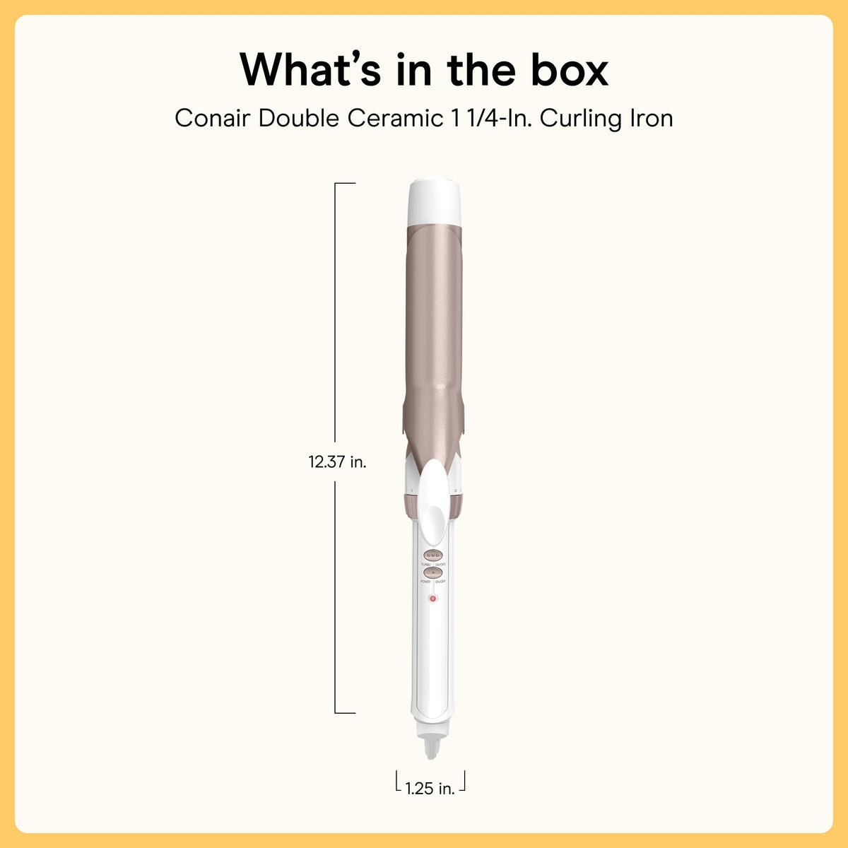 Conair Curling Iron, Double Ceramic, 1/2-in. Barrel, White/Rose Gold - Jansha Store
