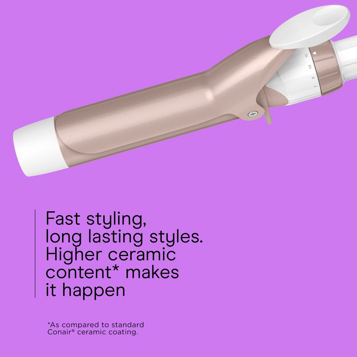 Conair Curling Iron, Double Ceramic, 1/2-in. Barrel, White/Rose Gold - Jansha Store