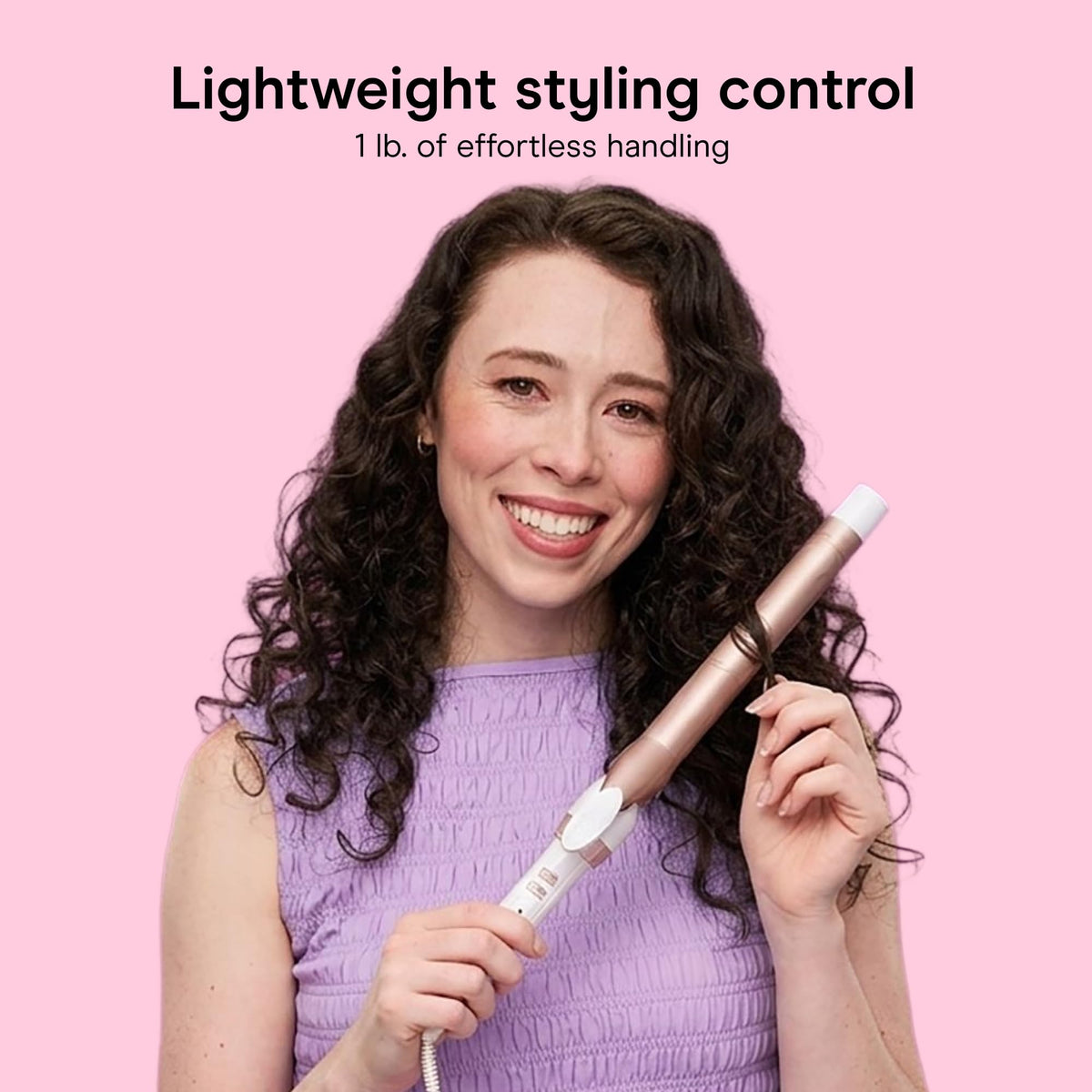 Conair Curling Iron, Double Ceramic, 1/2-in. Barrel, White/Rose Gold - Jansha Store