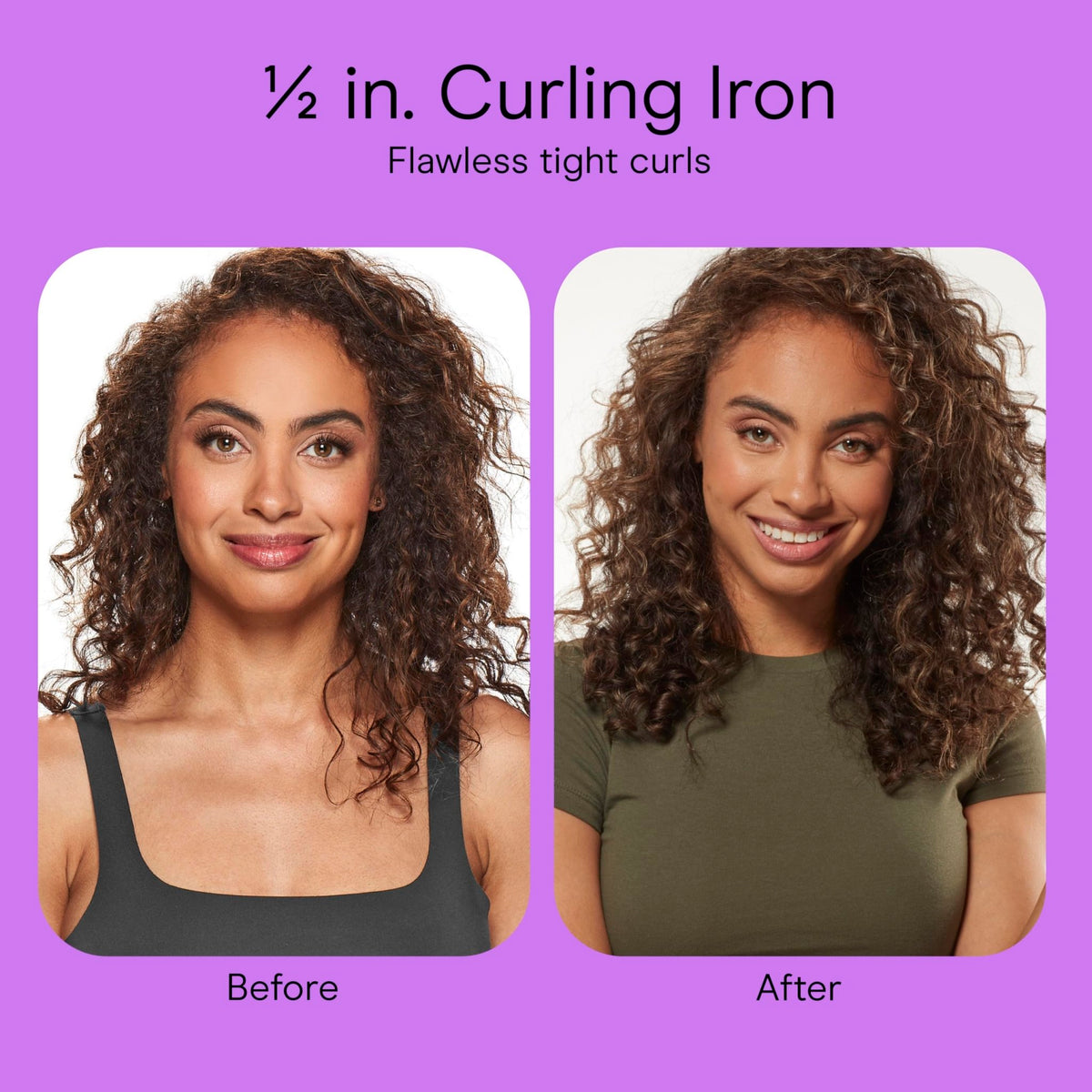 Conair Curling Iron, Double Ceramic, 1/2-in. Barrel, White/Rose Gold - Jansha Store