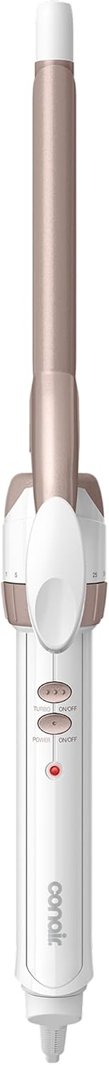 Conair Curling Iron, Double Ceramic, 1/2-in. Barrel, White/Rose Gold - Jansha Store
