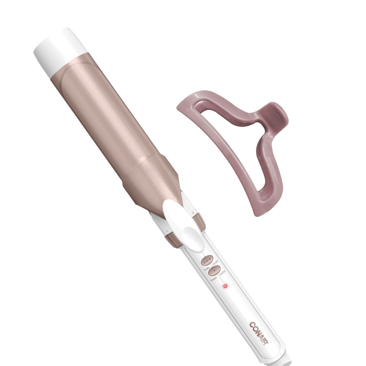 Conair Curling Iron, Double Ceramic, 1/2-in. Barrel, White/Rose Gold - Jansha Store