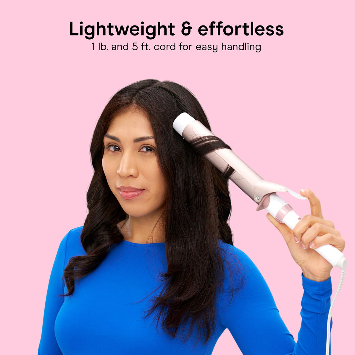 Conair Curling Iron, Double Ceramic, 1/2-in. Barrel, White/Rose Gold - Jansha Store