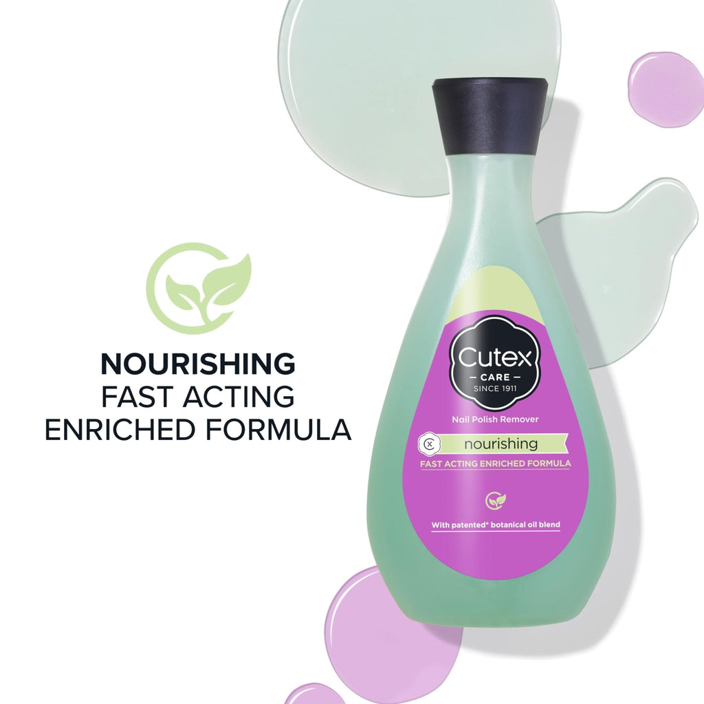 Cutex Nail Polish Remover, Strength Shield, Leaves Nails Looking Healthy, Contains Vitamins E, B5 & Hydrolyzed Silk, 6.76 Fl Oz - Jansha Store