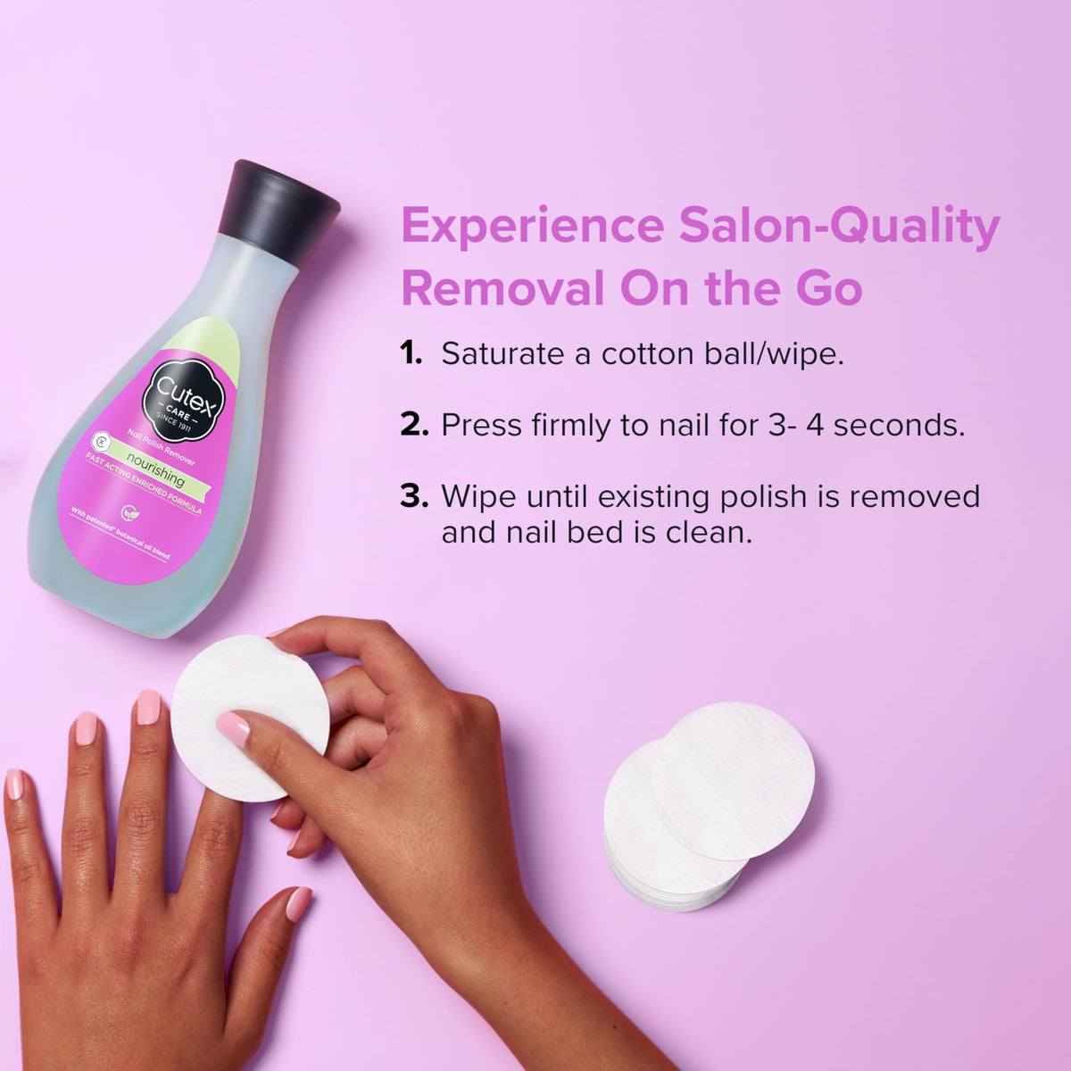 Cutex Nail Polish Remover, Strength Shield, Leaves Nails Looking Healthy, Contains Vitamins E, B5 & Hydrolyzed Silk, 6.76 Fl Oz - Jansha Store