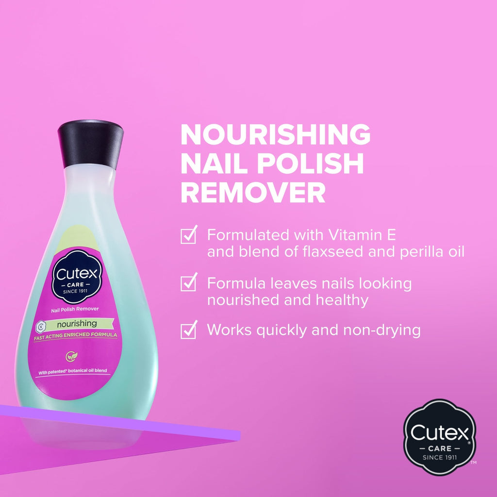 Cutex Nail Polish Remover, Strength Shield, Leaves Nails Looking Healthy, Contains Vitamins E, B5 & Hydrolyzed Silk, 6.76 Fl Oz - Jansha Store