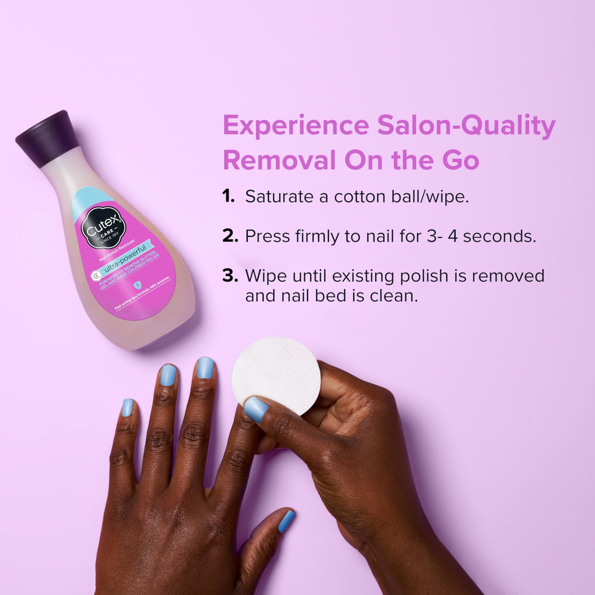 Cutex Nail Polish Remover, Strength Shield, Leaves Nails Looking Healthy, Contains Vitamins E, B5 & Hydrolyzed Silk, 6.76 Fl Oz - Jansha Store