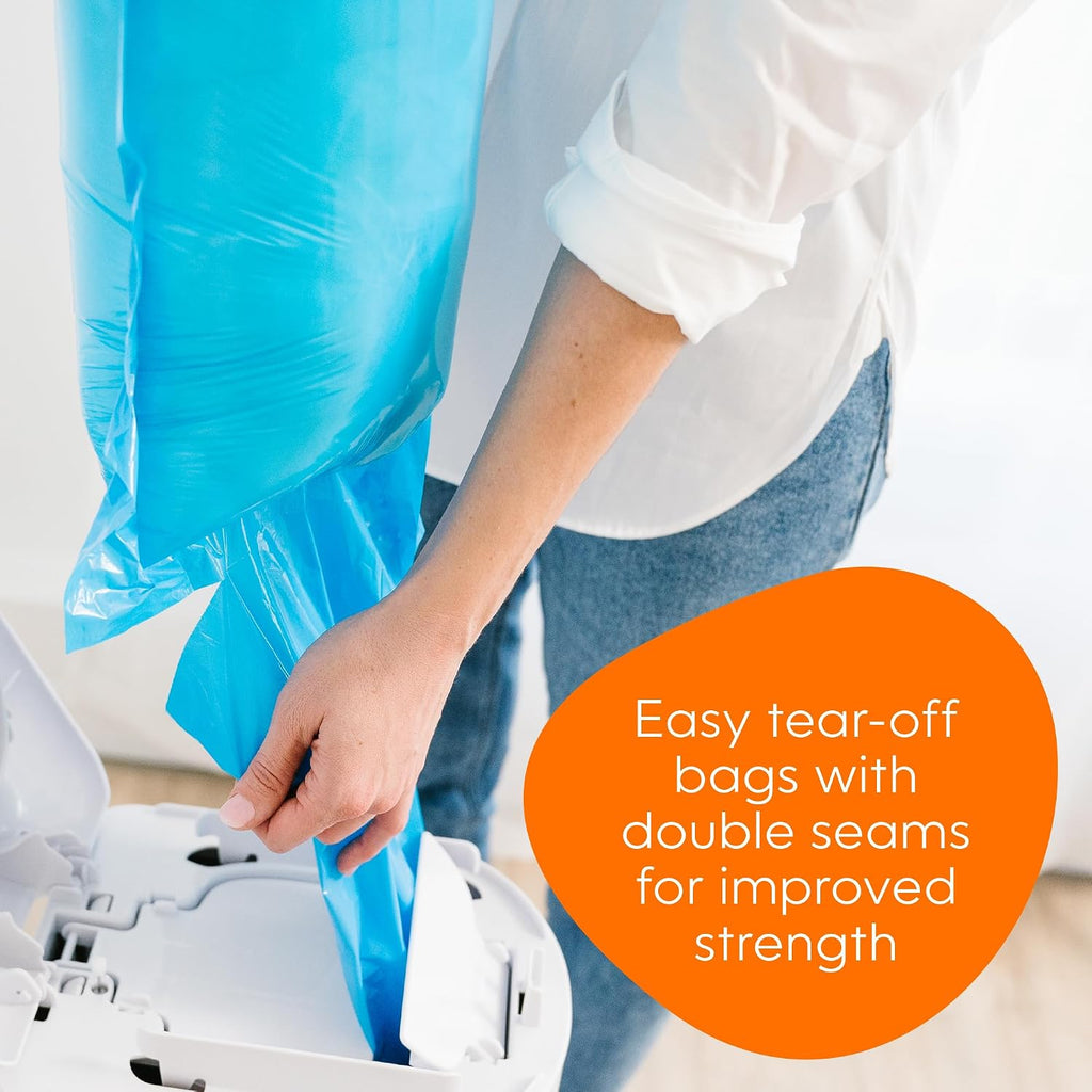Diaper Genie Easy Roll Refill | 18 Bags Per Refill | Holds Up to 846 Newborn Diapers | Odor Control | Diaper Pail Refill Bags | Fits Diaper Genie Signature & Platinum Pails, Packaging may vary - Jansha Store