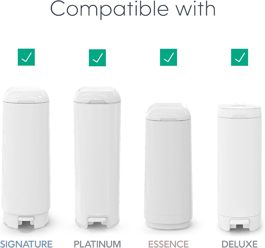 Diaper Genie Easy Roll Refill | 18 Bags Per Refill | Holds Up to 846 Newborn Diapers | Odor Control | Diaper Pail Refill Bags | Fits Diaper Genie Signature & Platinum Pails, Packaging may vary - Jansha Store