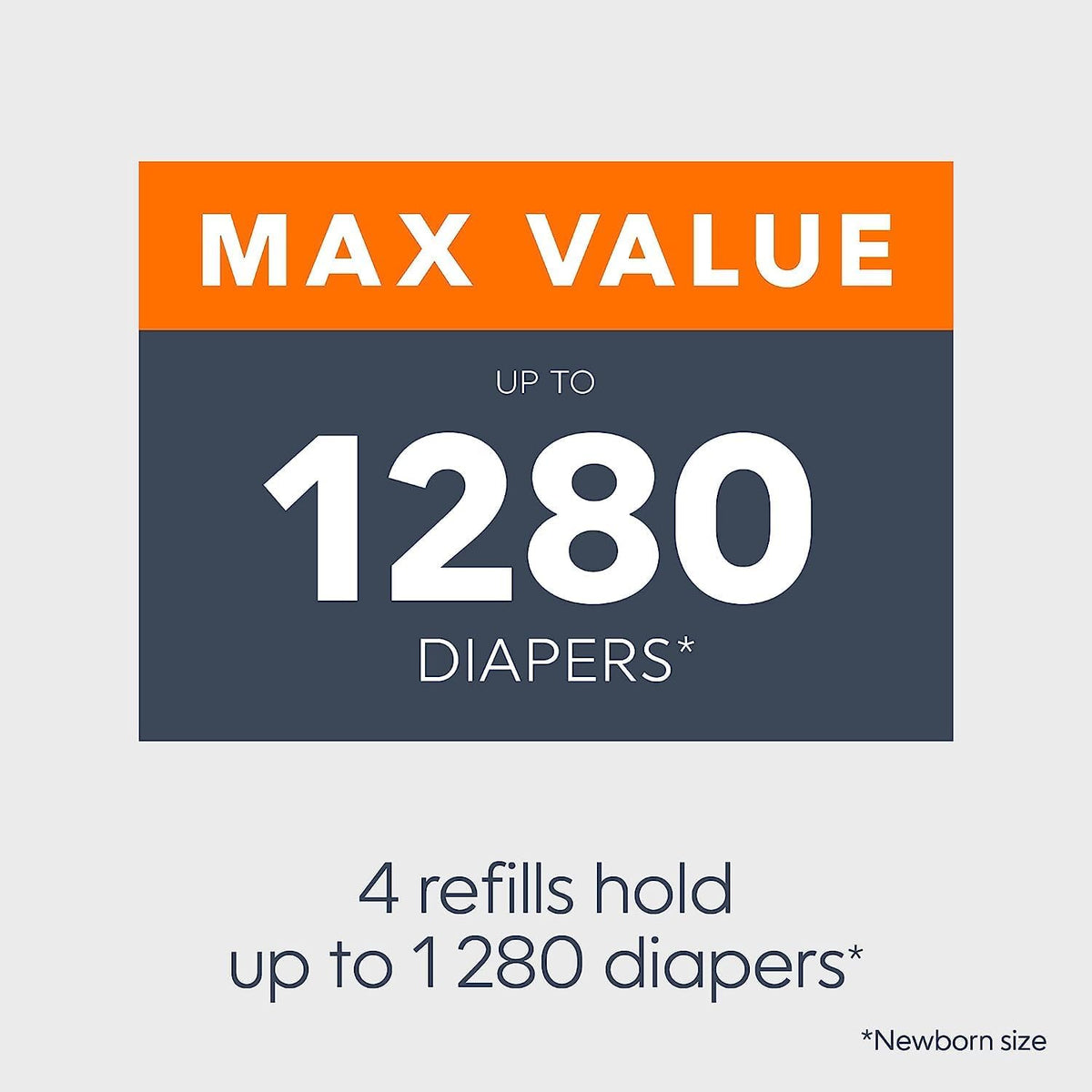 Diaper Genie Essentials Round Refill 4-Pack | Holds Up to 1280 Newborn Diapers | Features Unscented Continuous Film | Compatible with Diaper Genie Complete and Expressions Pails - Jansha Store