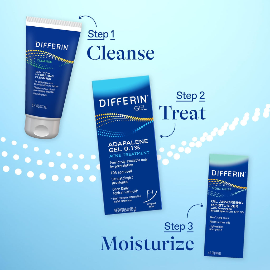 Differin Acne Retinoid Treatment Gel, 0.1% Adapalene, 15g Tube - Jansha Store