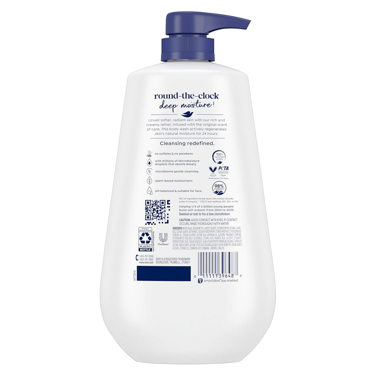 Dove Deep Moisture Body Wash, 30.6 oz Pump, Sulfate Free - Jansha Store