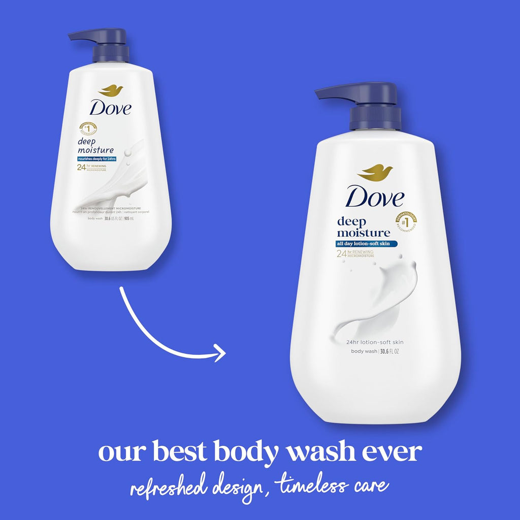 Dove Deep Moisture Body Wash, 30.6 oz Pump, Sulfate Free - Jansha Store