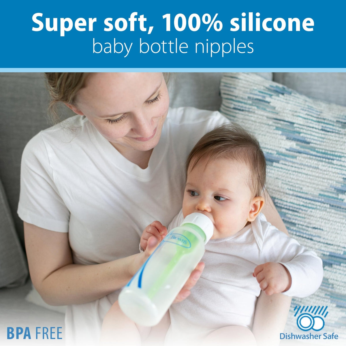 Dr. Brown's Anti-Colic Options+ Narrow Baby Bottle, Clear, 4 oz, 4-Pack - Jansha Store
