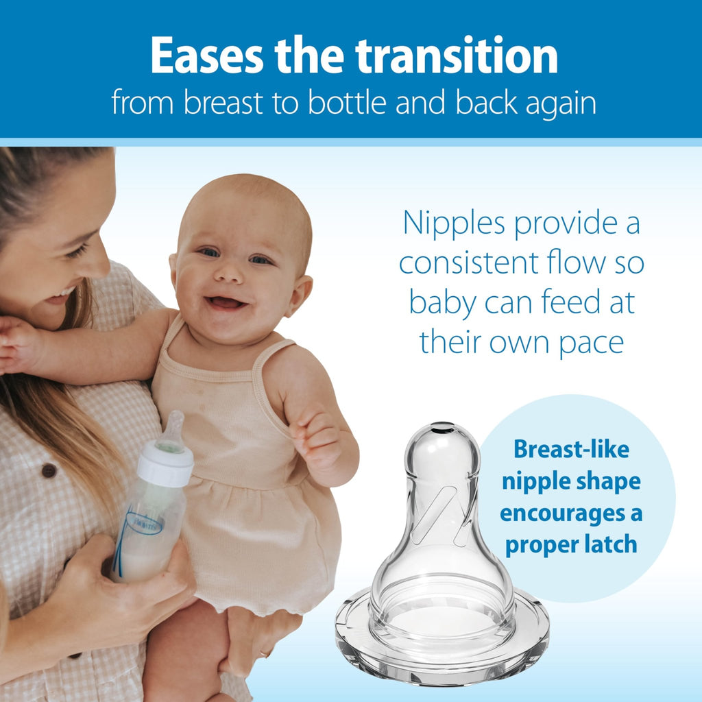 Dr. Brown's Anti-Colic Options+ Narrow Baby Bottle, Clear, 4 oz, 4-Pack - Jansha Store