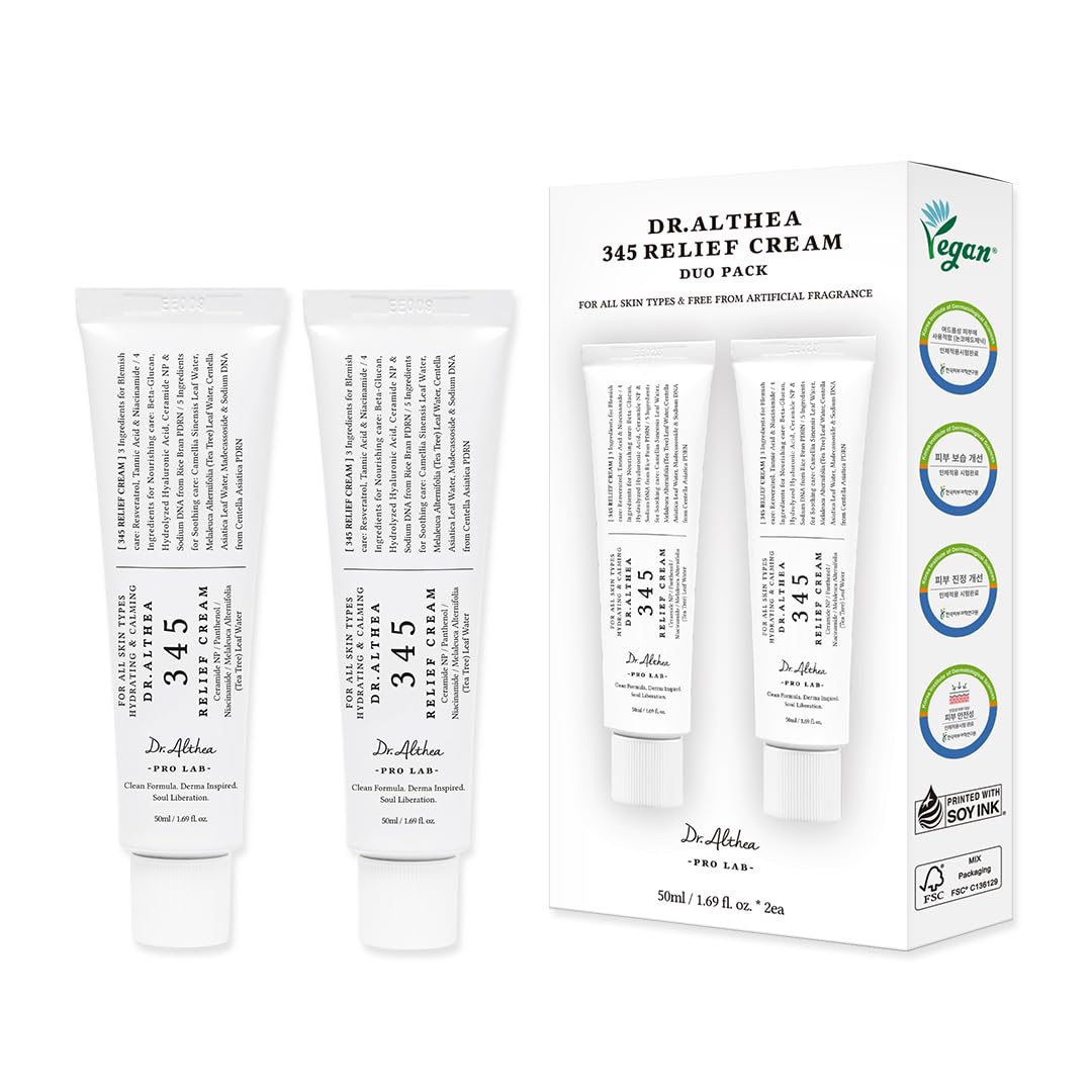 Dr.Althea 345 Relief Cream, 1.69 Fl Oz (Ver.2 - Pack of 2) - Jansha Store