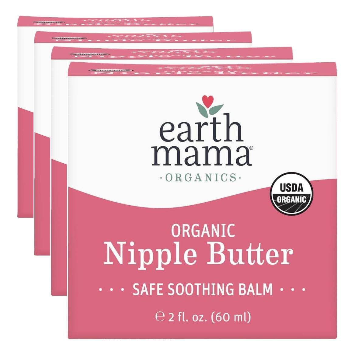 Earth Mama Organic Nipple Butter, Lanolin-Free Breastfeeding Cream, 2 fl oz - Jansha Store