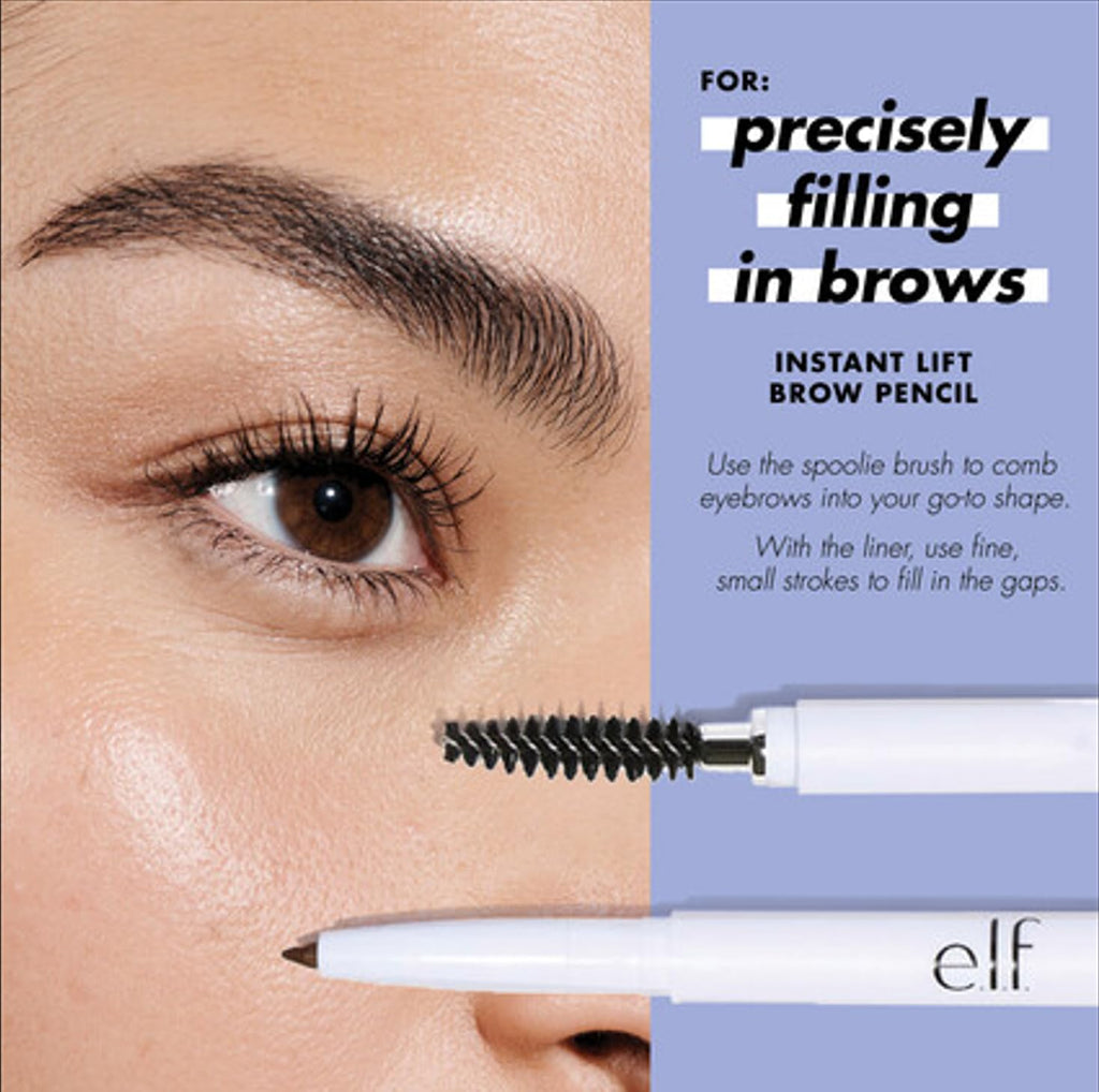 e.l.f. Instant Lift Brow Pencil, Dual-Sided, Taupe - Jansha Store