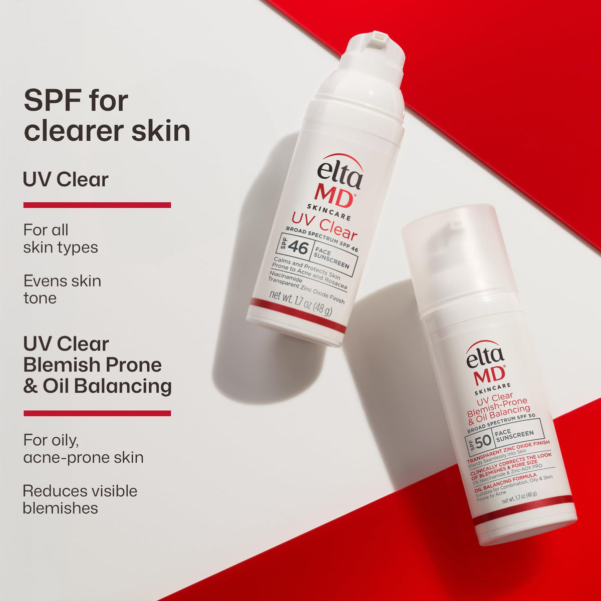EltaMD UV Clear Face Sunscreen with Zinc Oxide, Oil-Free, SPF 46 and SPF 50 - Jansha Store