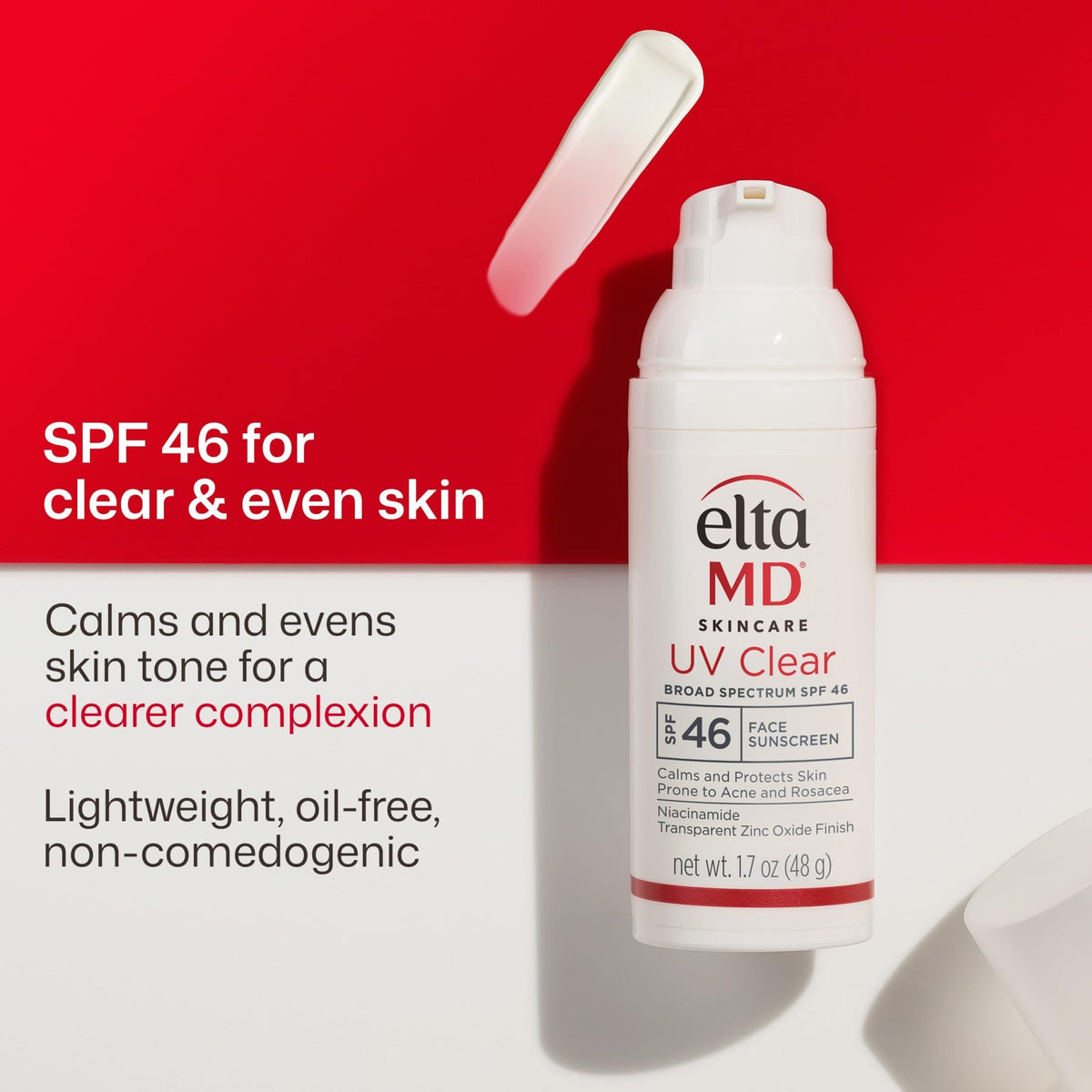 EltaMD UV Clear Face Sunscreen with Zinc Oxide, Oil-Free, SPF 46 and SPF 50 - Jansha Store