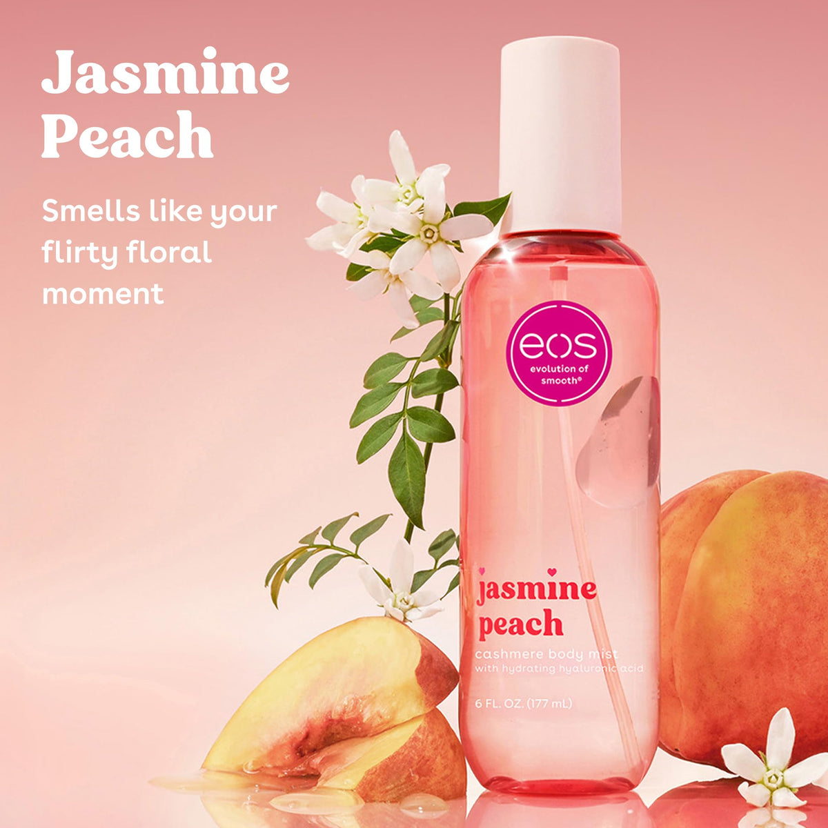 eos Cashmere Body Mist, Toasted Marshmallow, Toasted Vanilla, Sweet Marshmallow, Hair Mist, Body Spray for Women Moisturizing, Hyaluronic Acid, Vanilla Body Spray, Vegan, Cruelty-free, 6 fl oz - Jansha Store
