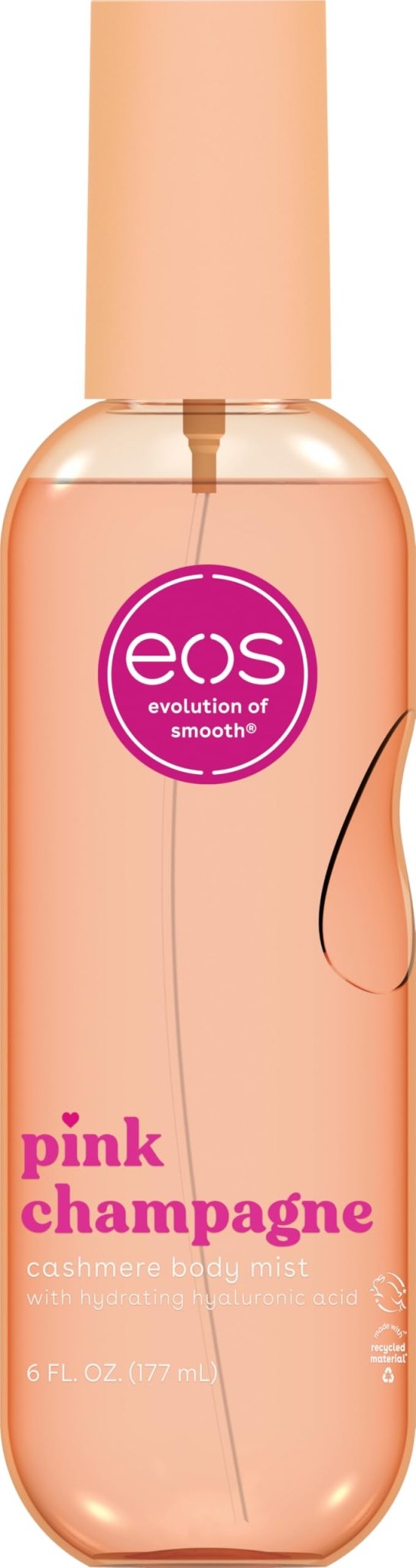 eos Cashmere Body Mist, Toasted Marshmallow, Toasted Vanilla, Sweet Marshmallow, Hair Mist, Body Spray for Women Moisturizing, Hyaluronic Acid, Vanilla Body Spray, Vegan, Cruelty-free, 6 fl oz - Jansha Store