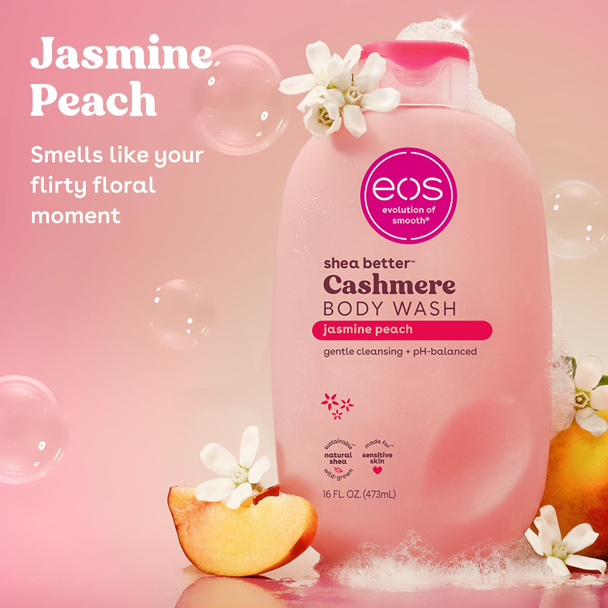 eos Cashmere Body Wash- Vanilla Cashmere, Creamy Gel with Shea Butter, 16 fl oz - Jansha Store