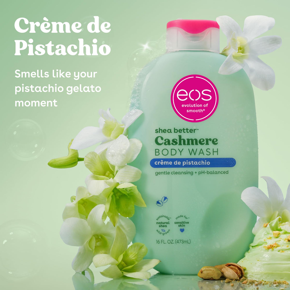 eos Cashmere Body Wash- Vanilla Cashmere, Creamy Gel with Shea Butter, 16 fl oz - Jansha Store