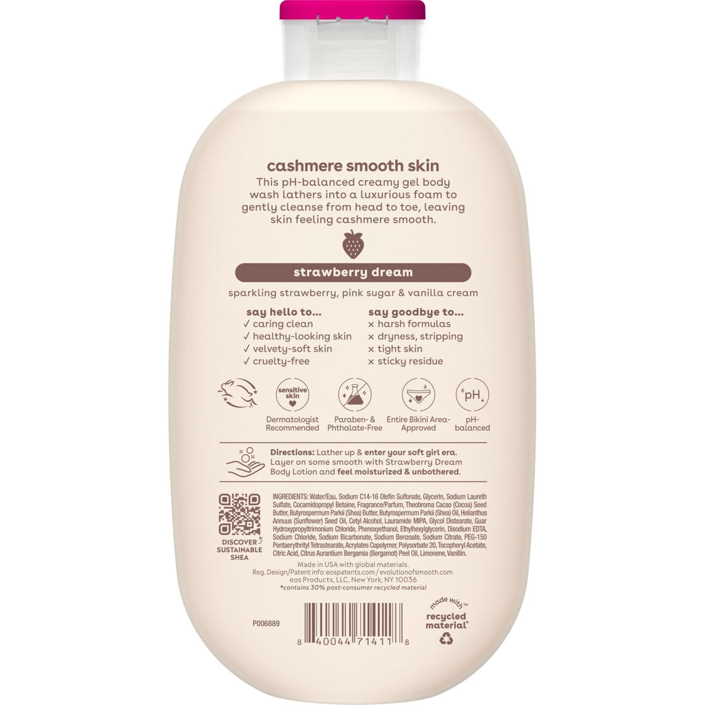 eos Cashmere Body Wash- Vanilla Cashmere, Creamy Gel with Shea Butter, 16 fl oz - Jansha Store