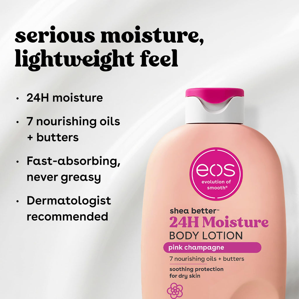 eos Shea Better Body Lotion- Vanilla Cashmere, 24-Hour Moisture, 16 fl oz - Jansha Store