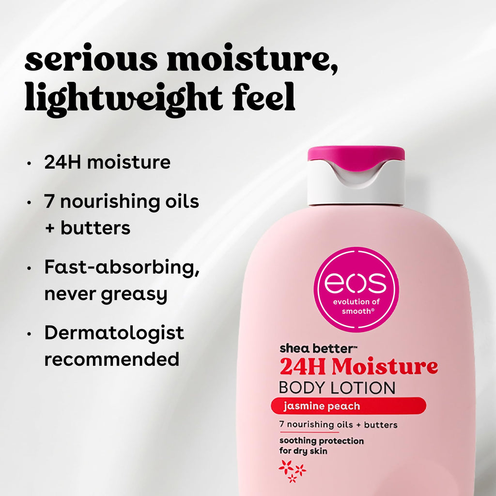 eos Shea Better Body Lotion- Vanilla Cashmere, 24-Hour Moisture, 16 fl oz - Jansha Store