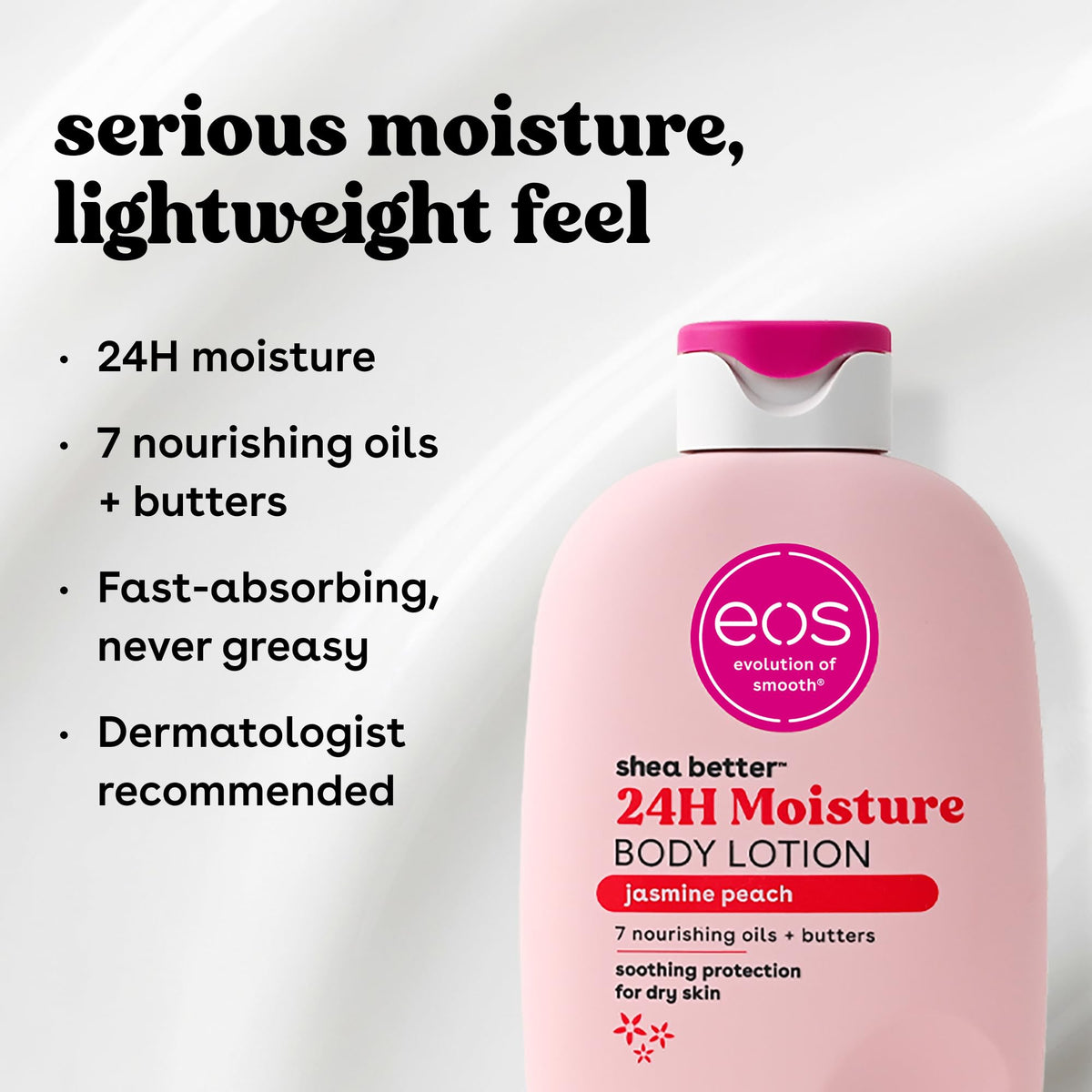 eos Shea Better Body Lotion- Vanilla Cashmere, 24-Hour Moisture, 16 fl oz - Jansha Store
